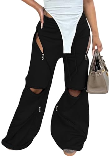 Amazon.com: DINGANG Women Wide Leg Baggy Sweatpants High